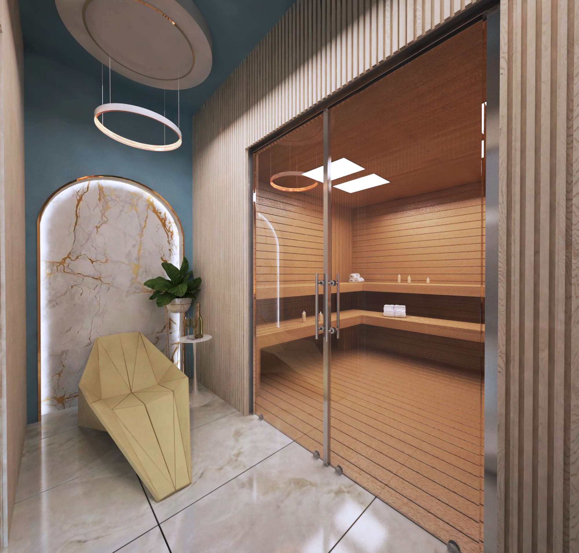 Luxuriöses 1+1 Apartment mit Meerblick und Burgblick, Alanya Zentrum