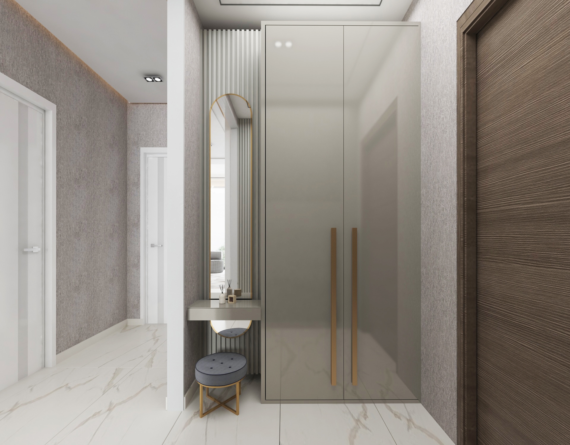 Luxuriöses 1+1 Apartment mit Meerblick und Burgblick, Alanya Zentrum