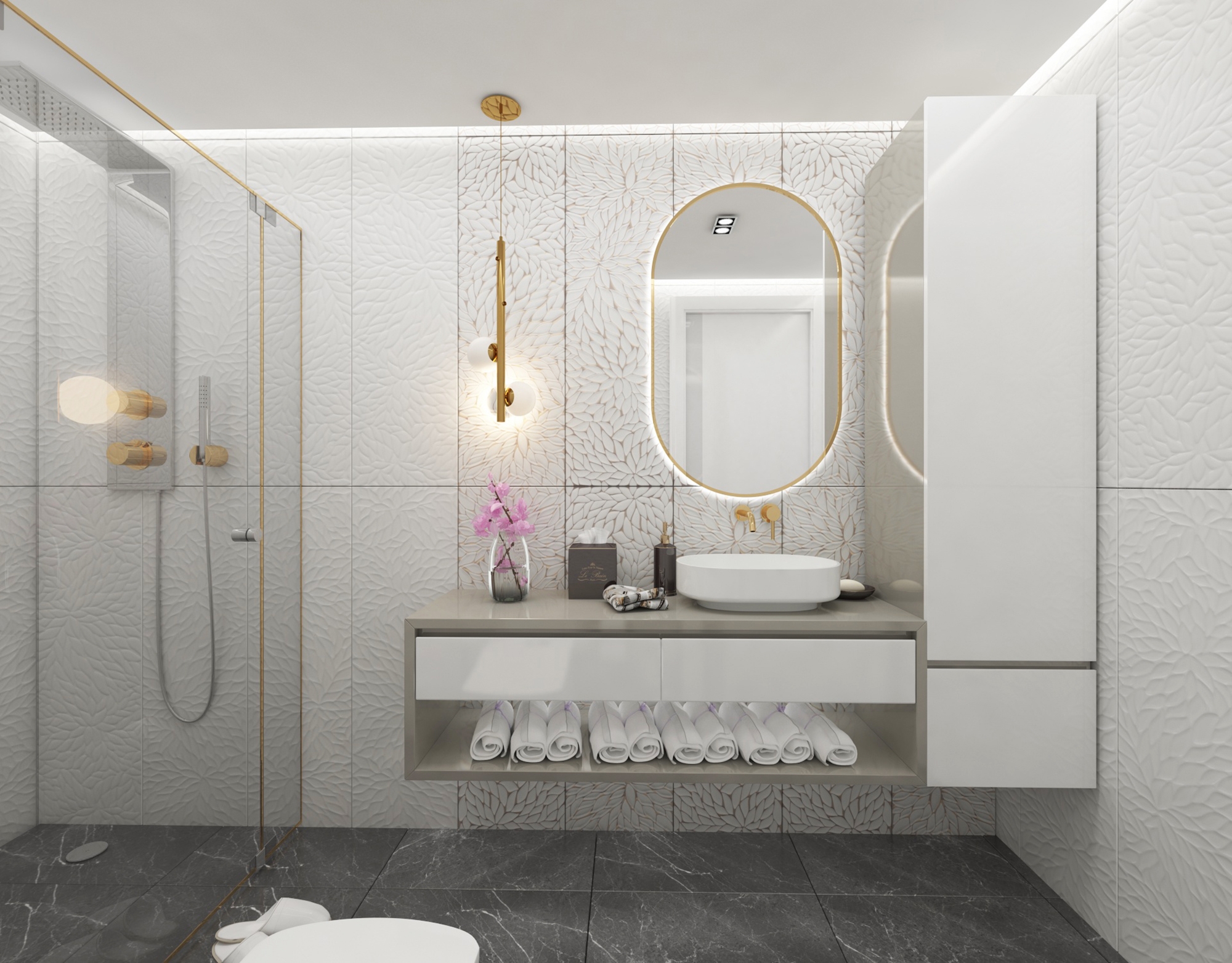 Luxuriöses 1+1 Apartment mit Meerblick und Burgblick, Alanya Zentrum