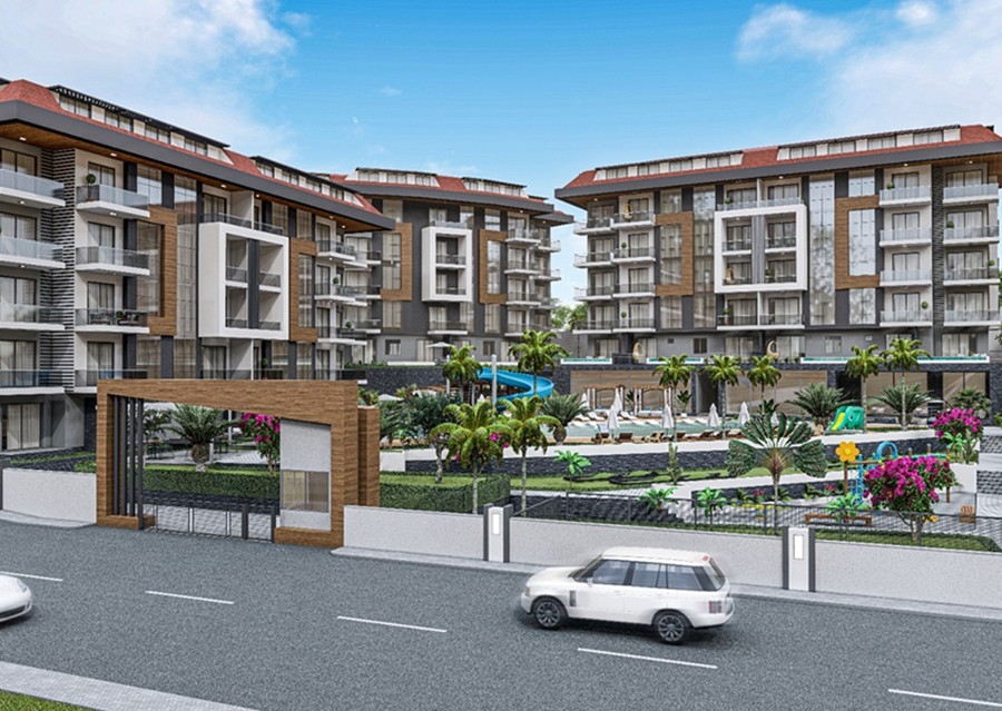 Luxury 1+1 Apartment with Sea and Mountain Views, Alanya - Kestel
