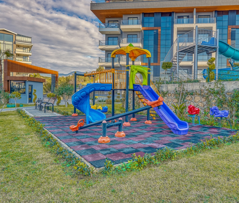 Luxuriöses 1+1 Apartment mit Meerblick und Bergblick, Alanya - Kestel