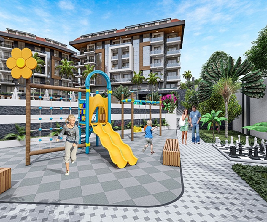 Luxury 1+1 Apartment with Sea and Mountain Views, Alanya - Kestel