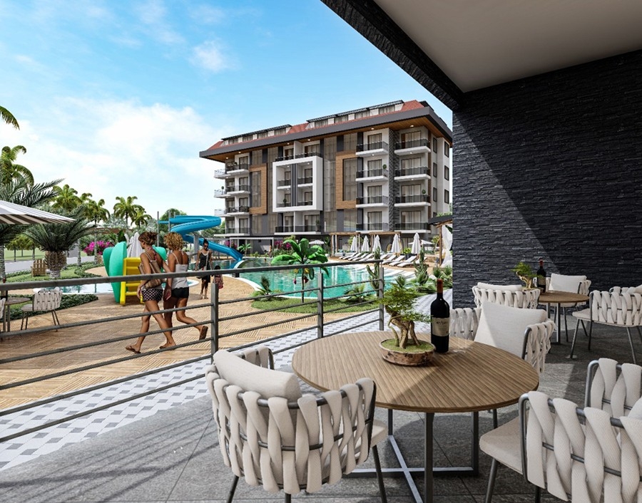 Luxury 1+1 Apartment with Sea and Mountain Views, Alanya - Kestel