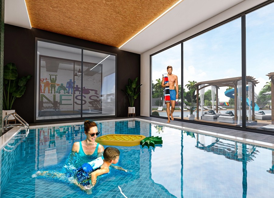 Luxury 1+1 Apartment with Sea and Mountain Views, Alanya - Kestel