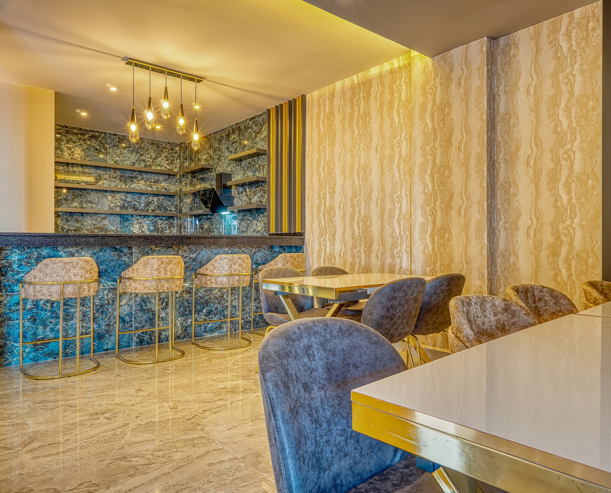 Luxuriöses 1+1 Apartment mit Meerblick und Bergblick, Alanya - Kestel