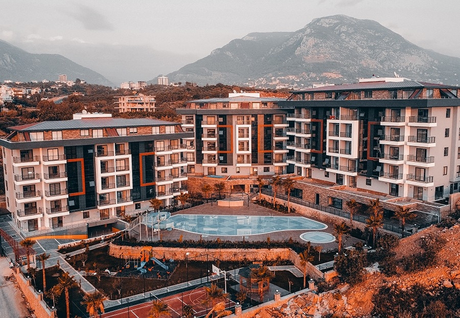 Luxury 1+1 Apartment with Sea and Mountain Views, Alanya - Kestel