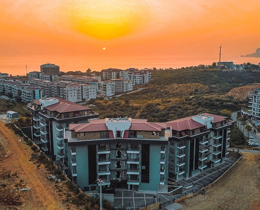 Luxury 1+1 Apartment with Sea and Mountain Views, Alanya - Kestel