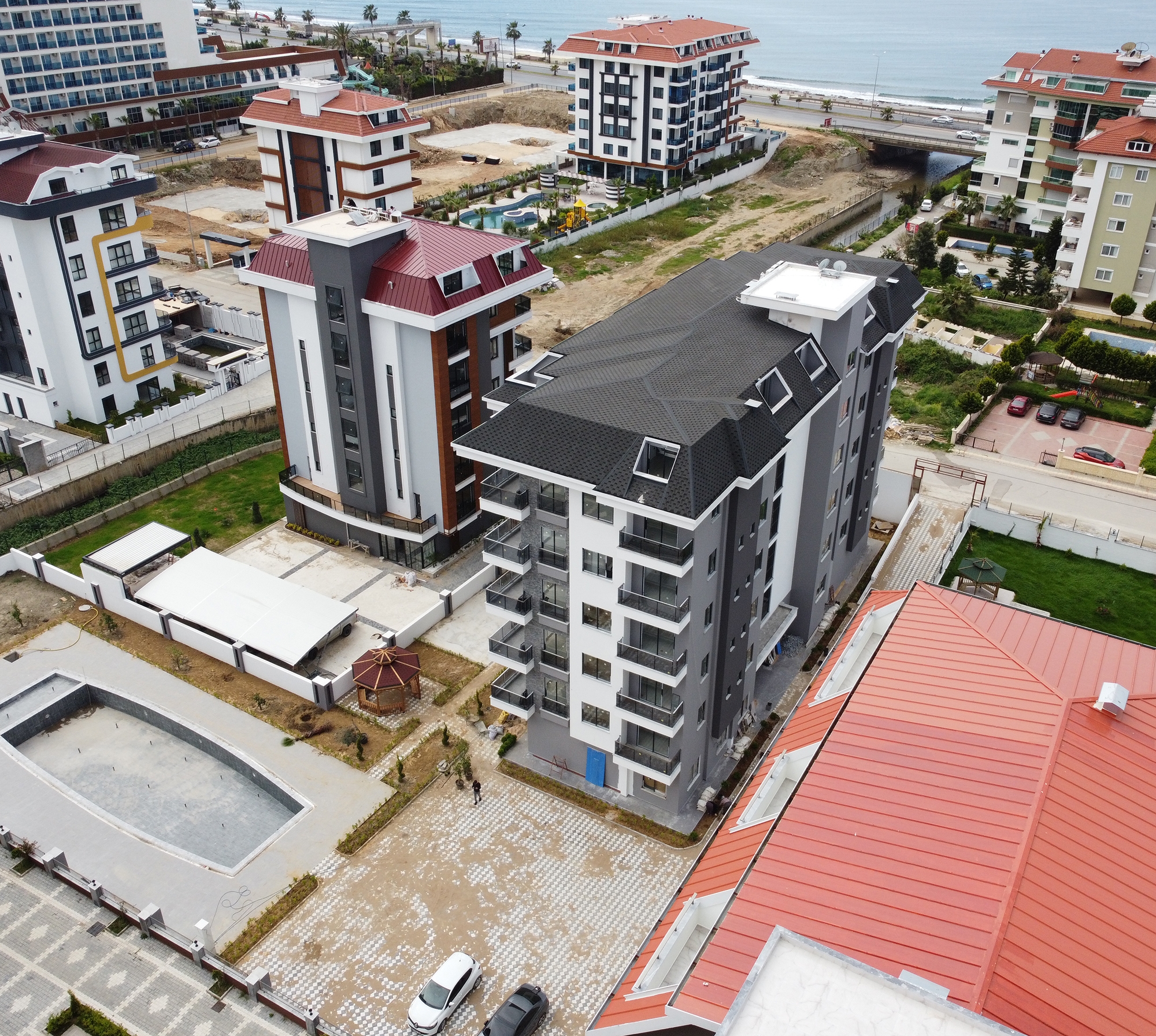 Stunning 1+1 Apartment with Sea and Mountain Views, Alanya-Kestel