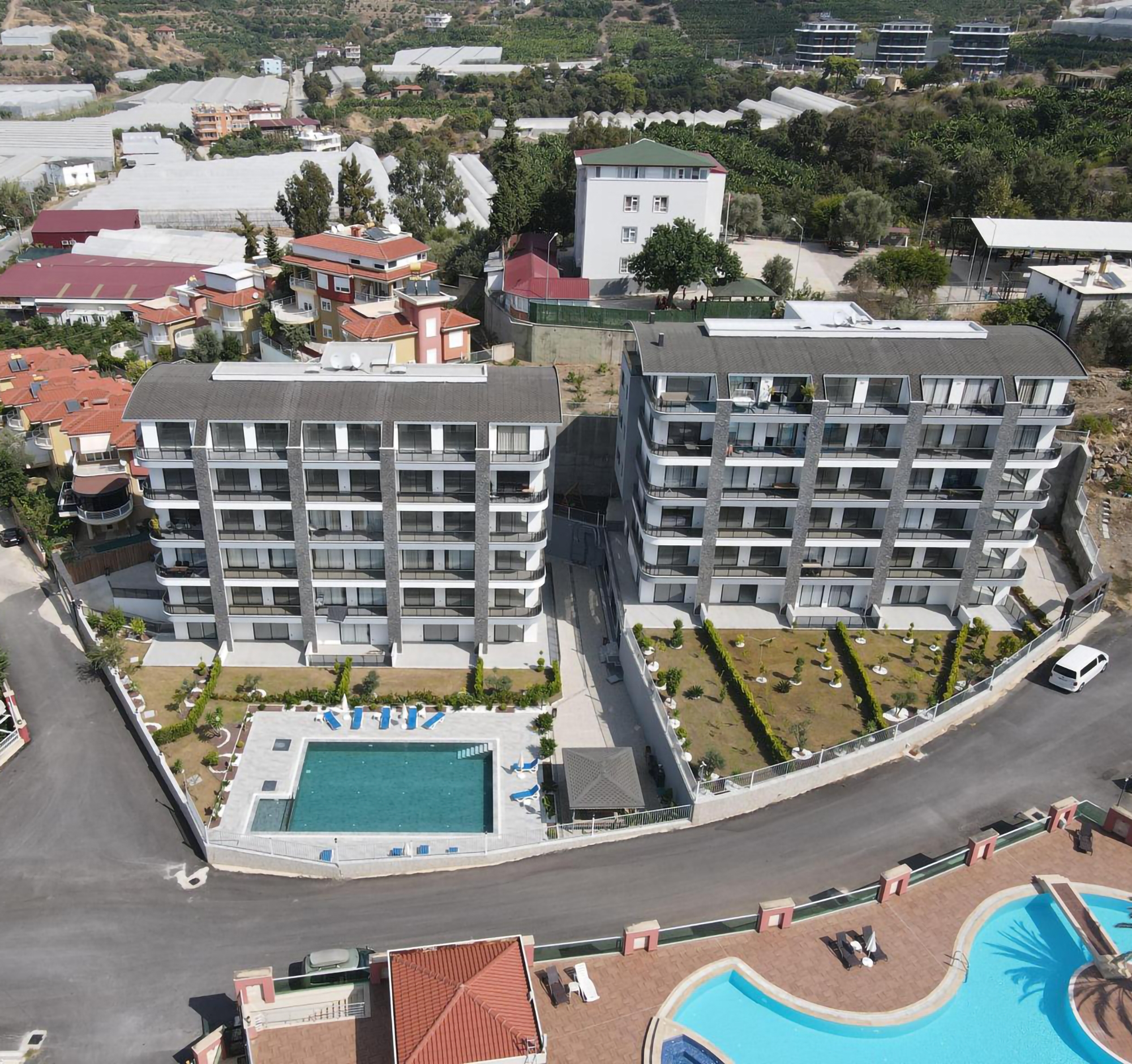 Ylellinen 1+1 asunto meri- ja vuorinäkymillä, Alanya - Kargicak