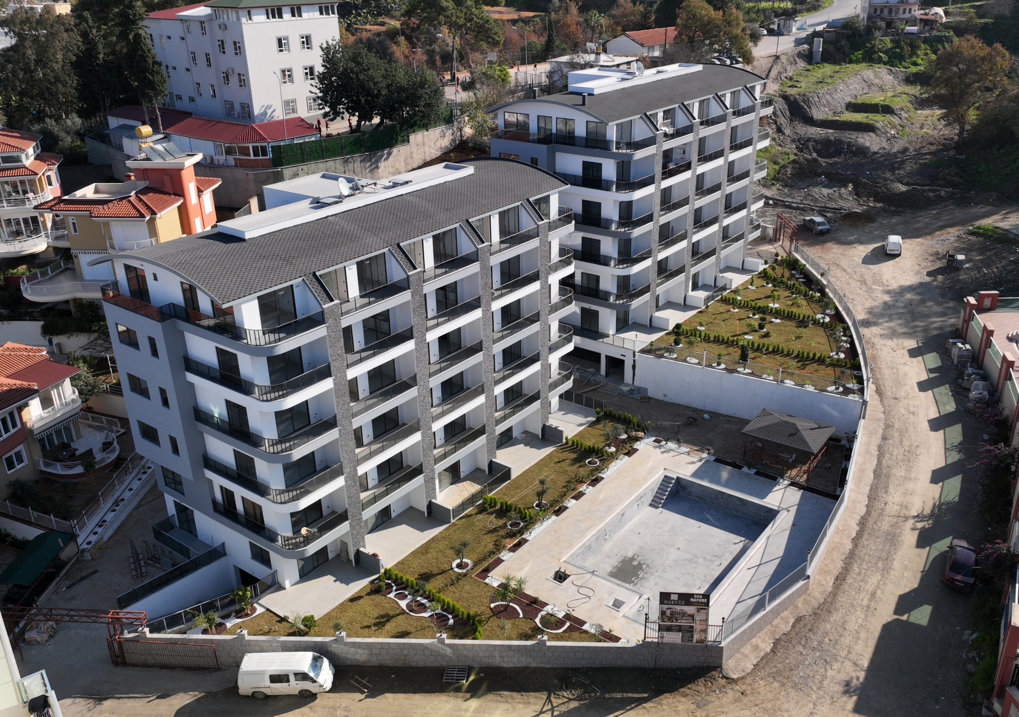 Ylellinen 1+1 asunto meri- ja vuorinäkymillä, Alanya - Kargicak