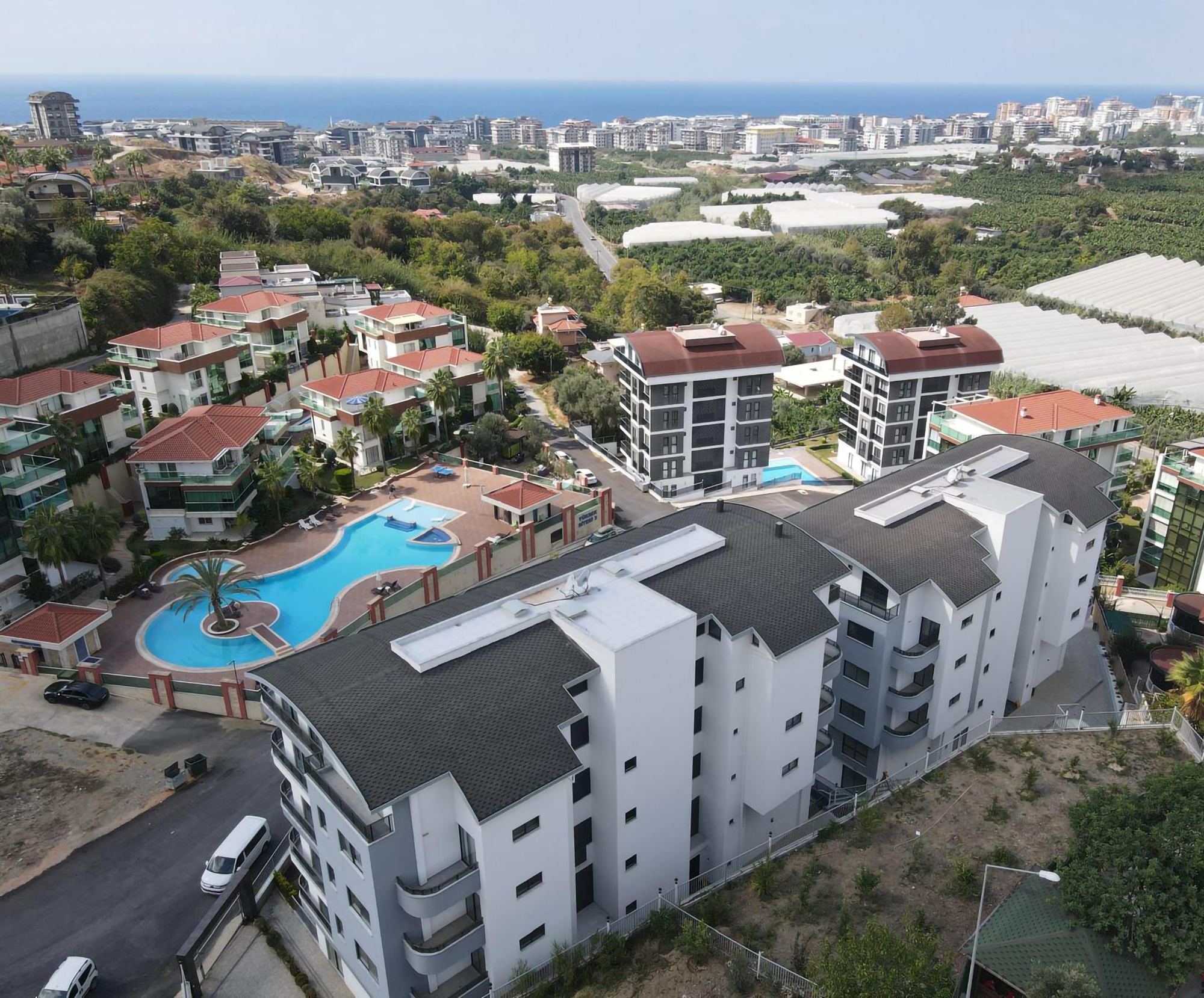 Ylellinen 1+1 asunto meri- ja vuorinäkymillä, Alanya - Kargicak