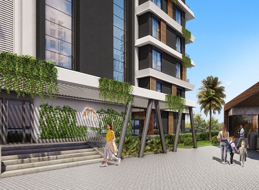 Forbløffende 1+1 Lejlighed med Hav- og Bjergudsigt, Alanya - Demirtas