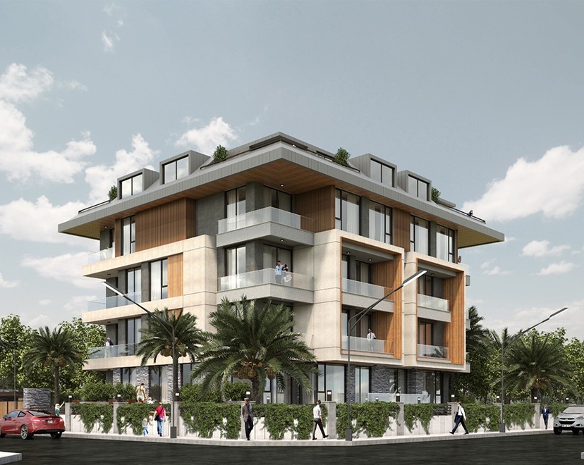 Luxury 1+1 Apartment with Mountain View in Oba, Alanya