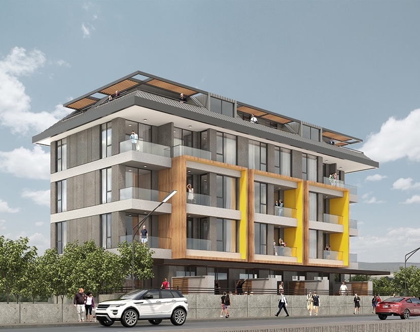 Bjergudsigt 1+1 Lejlighed i Alanya Centrum