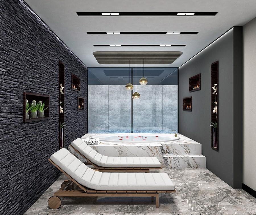 Bjergudsigt 1+1 Lejlighed i Alanya Centrum