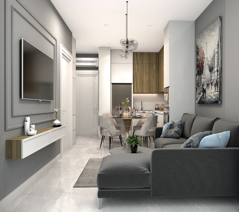 Bjergudsigt 1+1 Lejlighed i Alanya Centrum