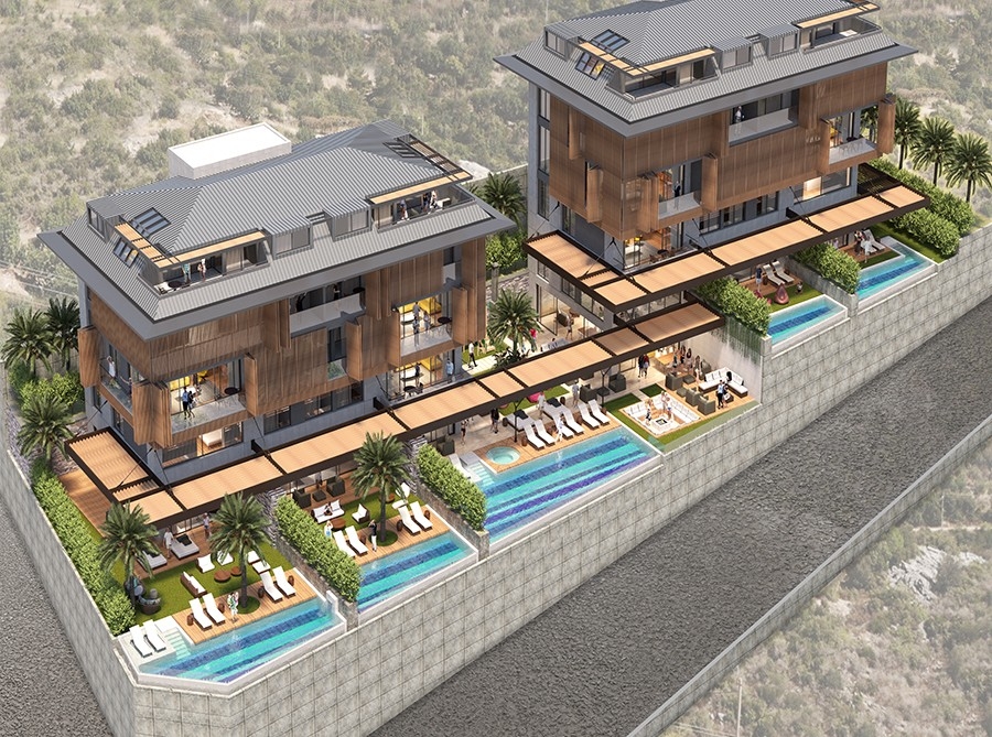 Brandnew project with amazing seaviews apartments in Alanya for sale