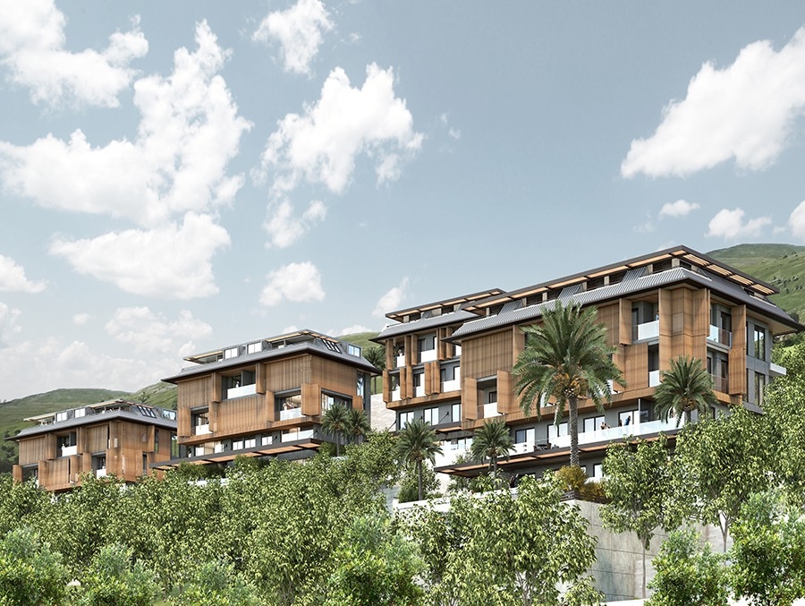 Brandnew project with amazing seaviews apartments in Alanya for sale