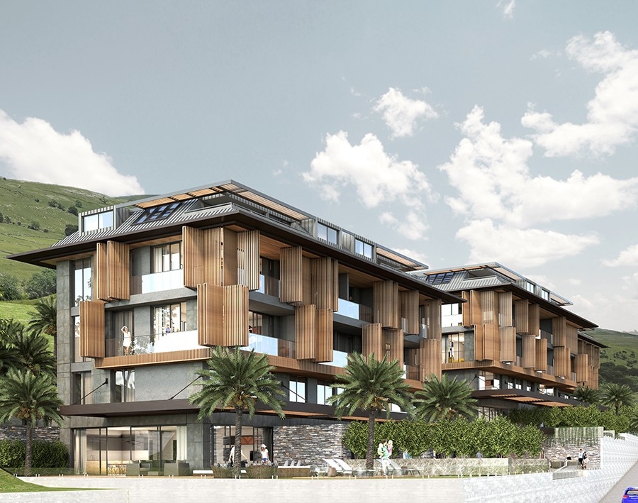 Brandnew project with amazing seaviews apartments in Alanya for sale