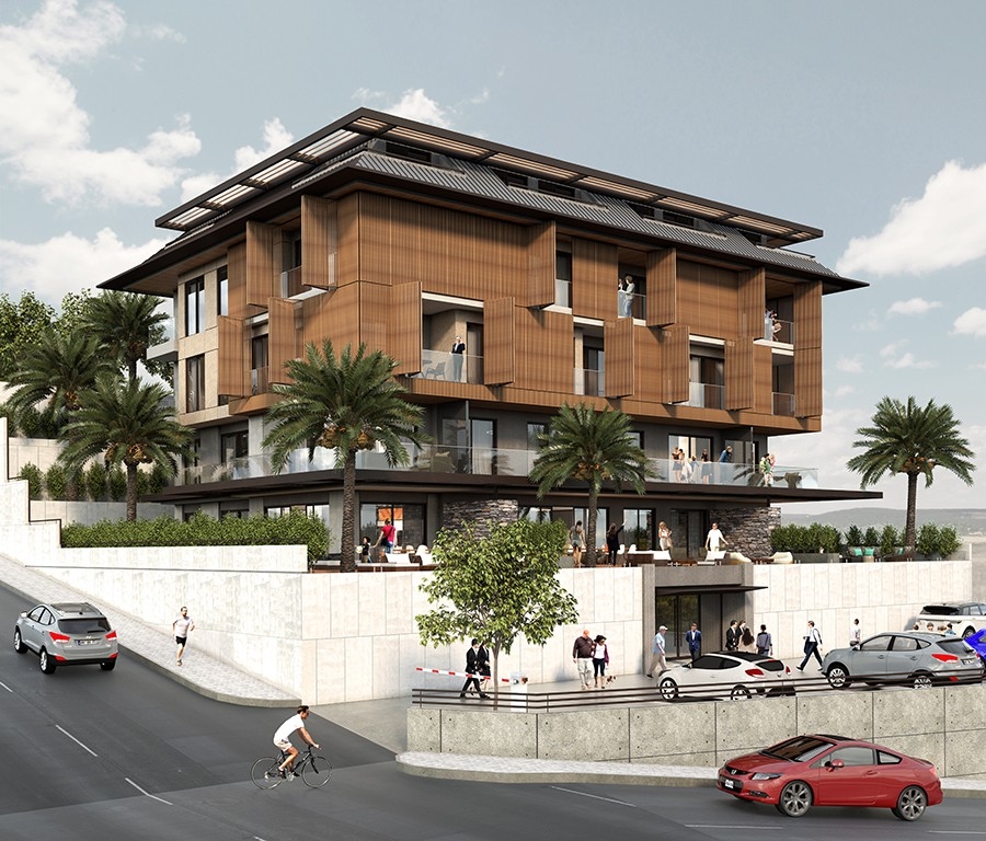 Brandnew project with amazing seaviews apartments in Alanya for sale