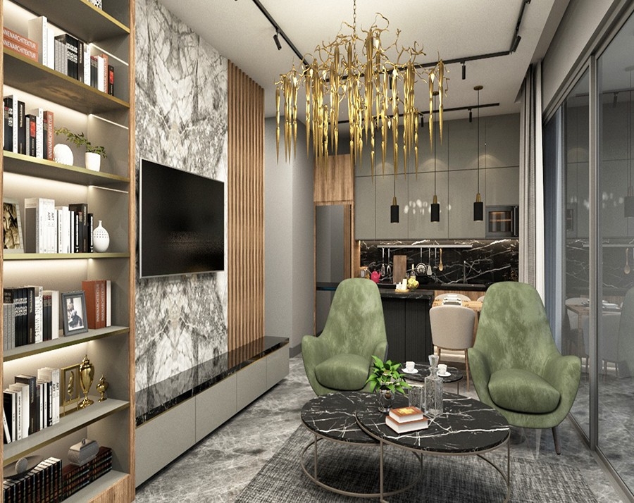 Brandnew project with amazing seaviews apartments in Alanya for sale