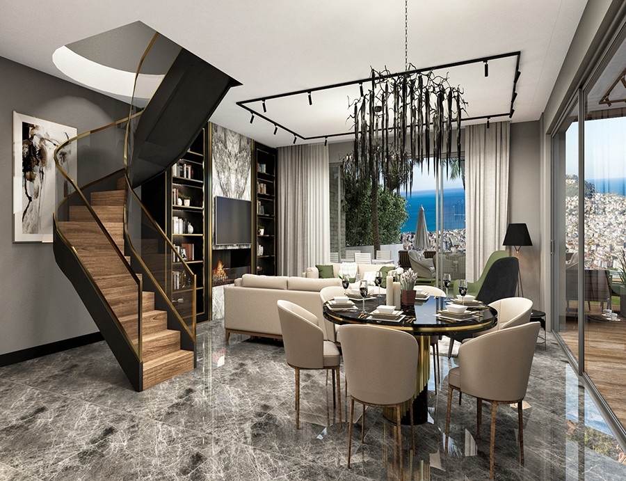 Brandnew project with amazing seaviews apartments in Alanya for sale