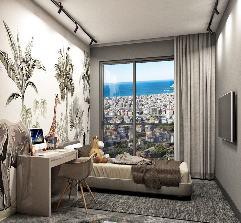Brandnew project with amazing seaviews apartments in Alanya for sale