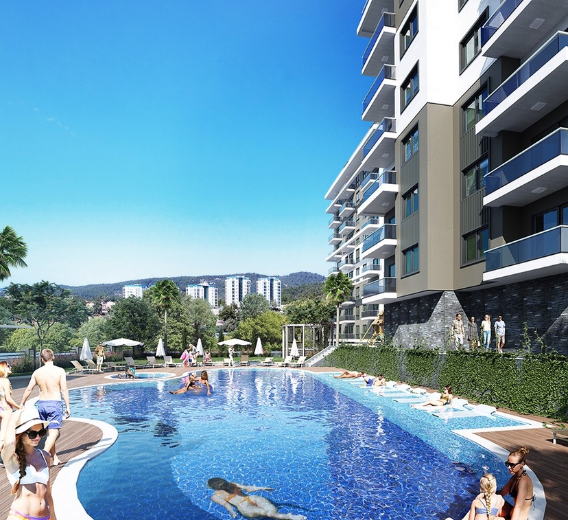 Affordable beautiful apartments in a new complex for sale in Alanya