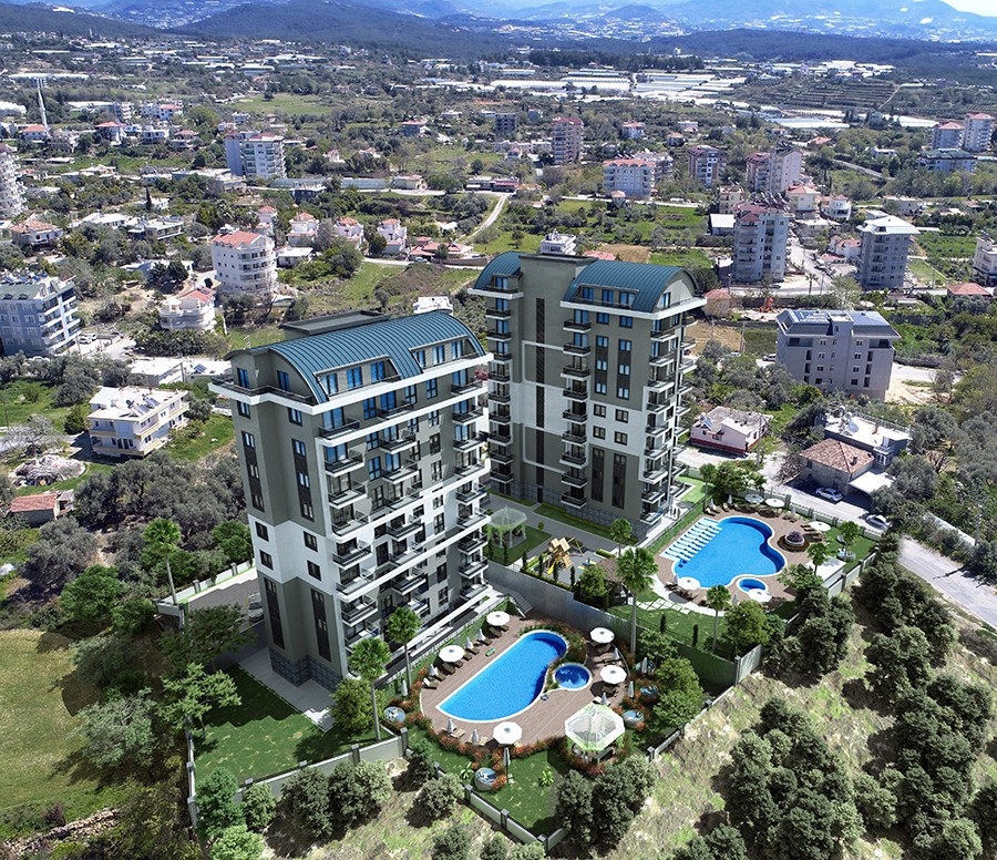 Affordable beautiful apartments in a new complex for sale in Alanya