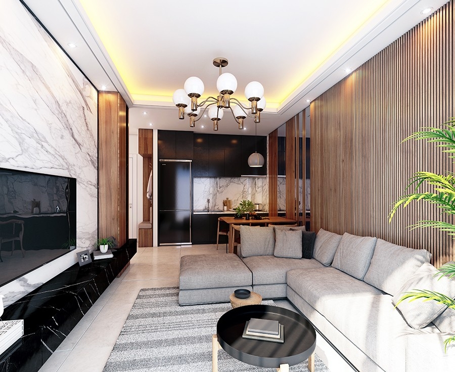 Affordable beautiful apartments in a new complex for sale in Alanya