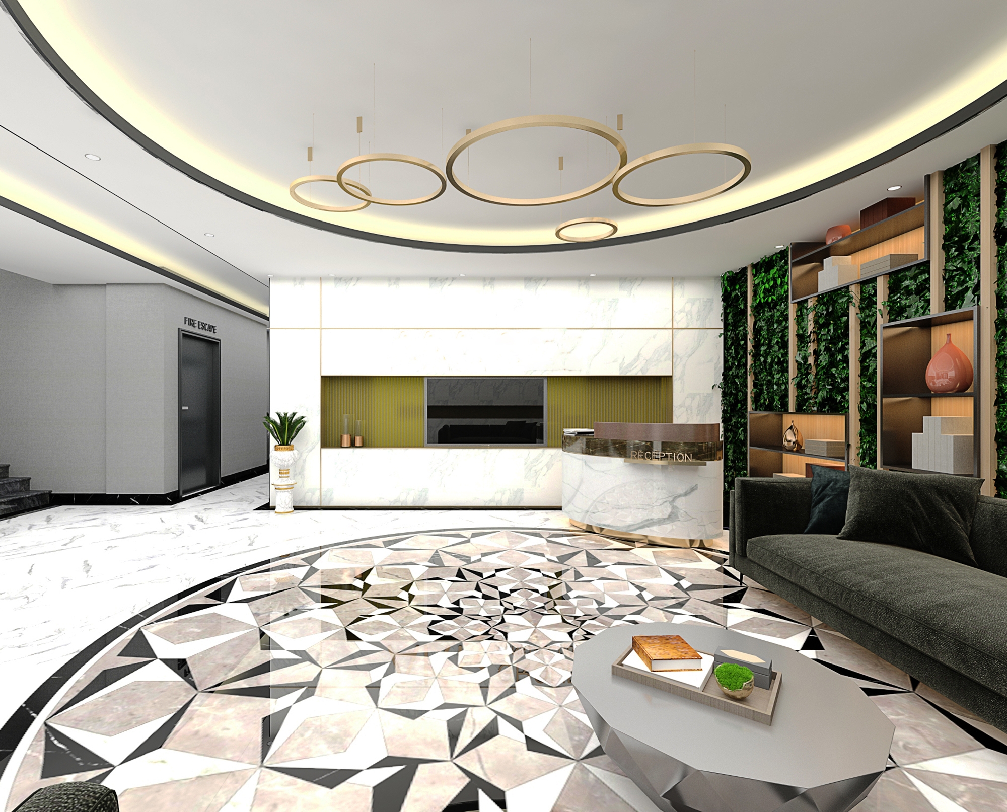 Luxuriöses 1+1 Apartment mit Meerblick und Bergblick in Alanya