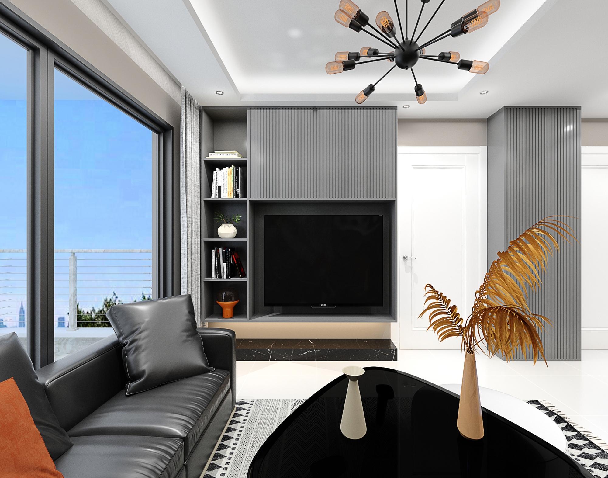 Luxuriöses 1+1 Apartment mit Meerblick und Bergblick in Alanya