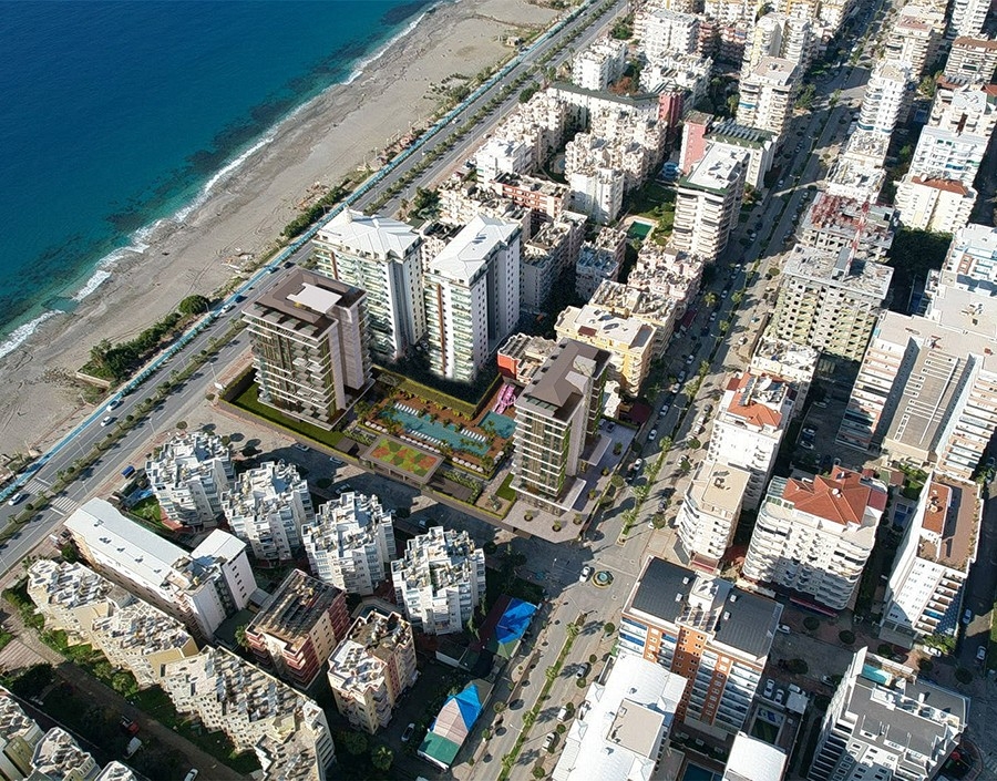 Luxuriöse 1+1 Wohnung mit atemberaubendem Blick, Alanya - Mahmutlar