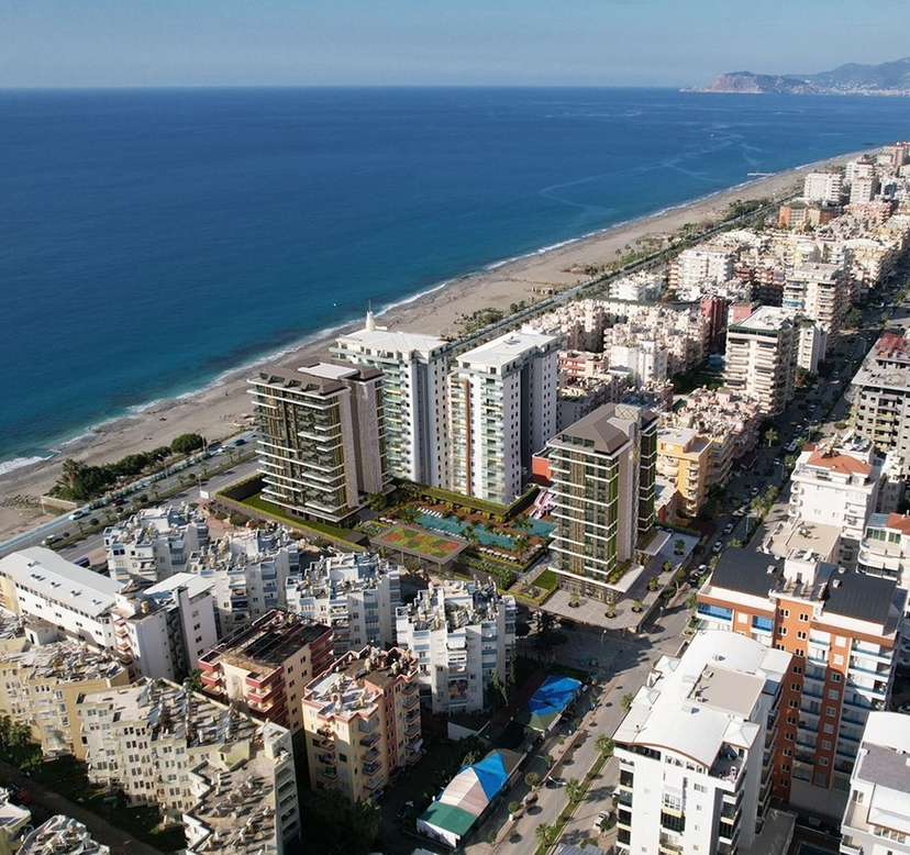Luxuriöse 1+1 Wohnung mit atemberaubendem Blick, Alanya - Mahmutlar
