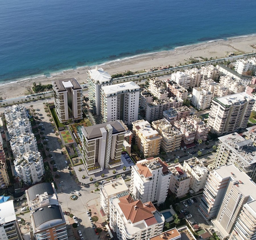 Luxuriöse 1+1 Wohnung mit atemberaubendem Blick, Alanya - Mahmutlar