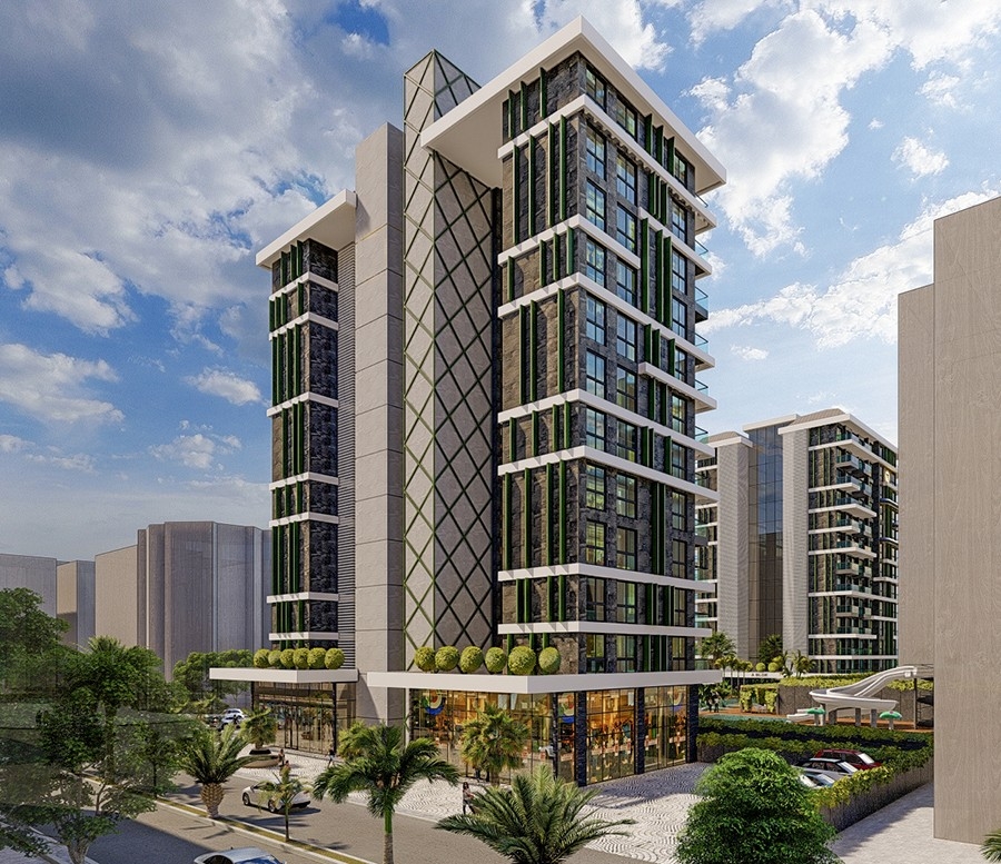 Luxuriöse 1+1 Wohnung mit atemberaubendem Blick, Alanya - Mahmutlar