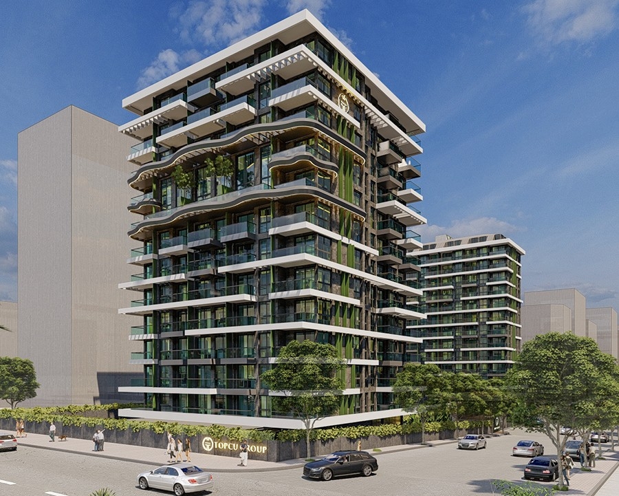 Luxuriöse 1+1 Wohnung mit atemberaubendem Blick, Alanya - Mahmutlar