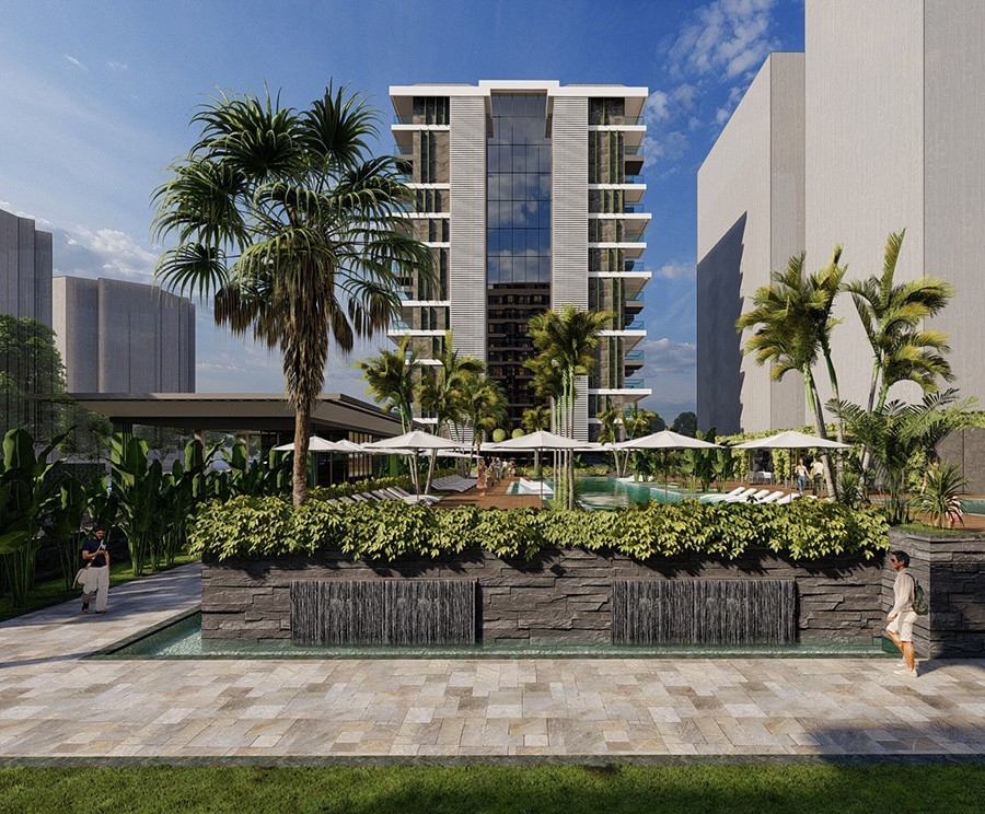 Luxuriöse 1+1 Wohnung mit atemberaubendem Blick, Alanya - Mahmutlar