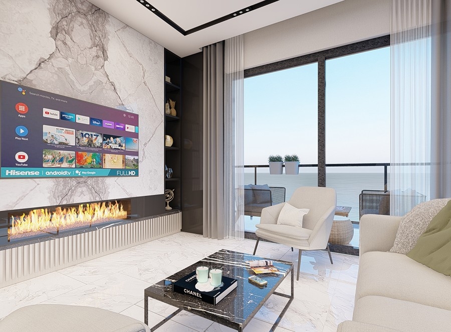 Luxuriöse 1+1 Wohnung mit atemberaubendem Blick, Alanya - Mahmutlar