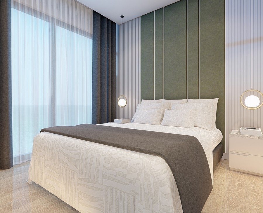 Luxuriöse 1+1 Wohnung mit atemberaubendem Blick, Alanya - Mahmutlar