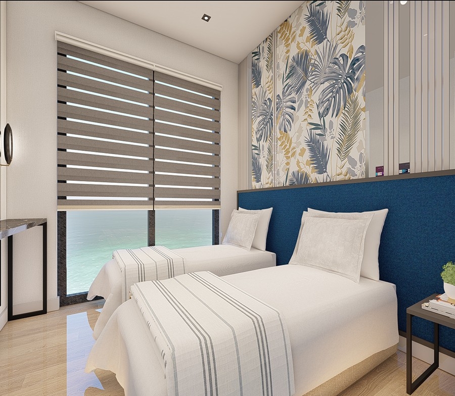Luxuriöse 1+1 Wohnung mit atemberaubendem Blick, Alanya - Mahmutlar