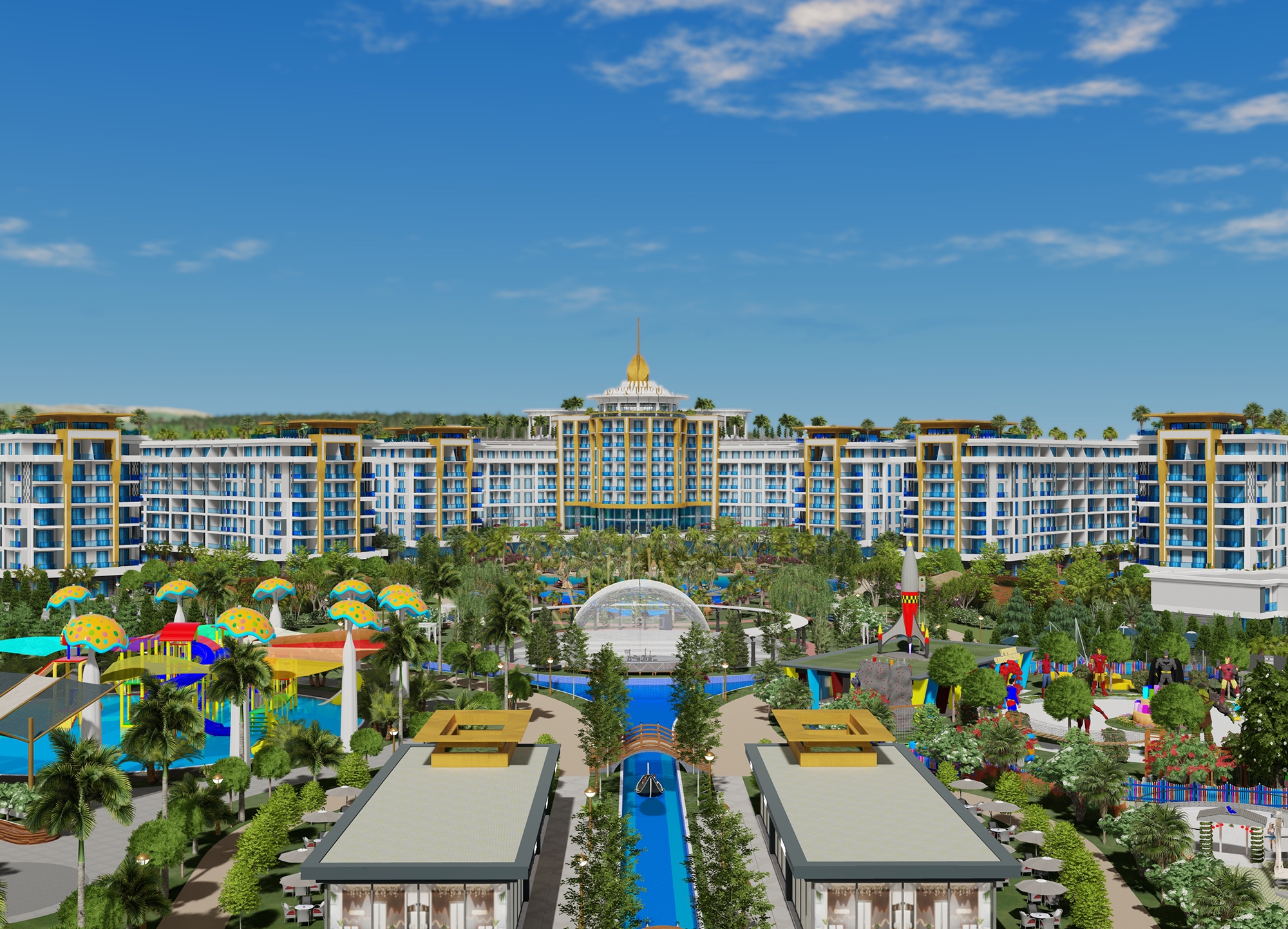 Ylellinen 1+1 Asunto meri- ja vuorinäköalalla, Alanya - Turkler