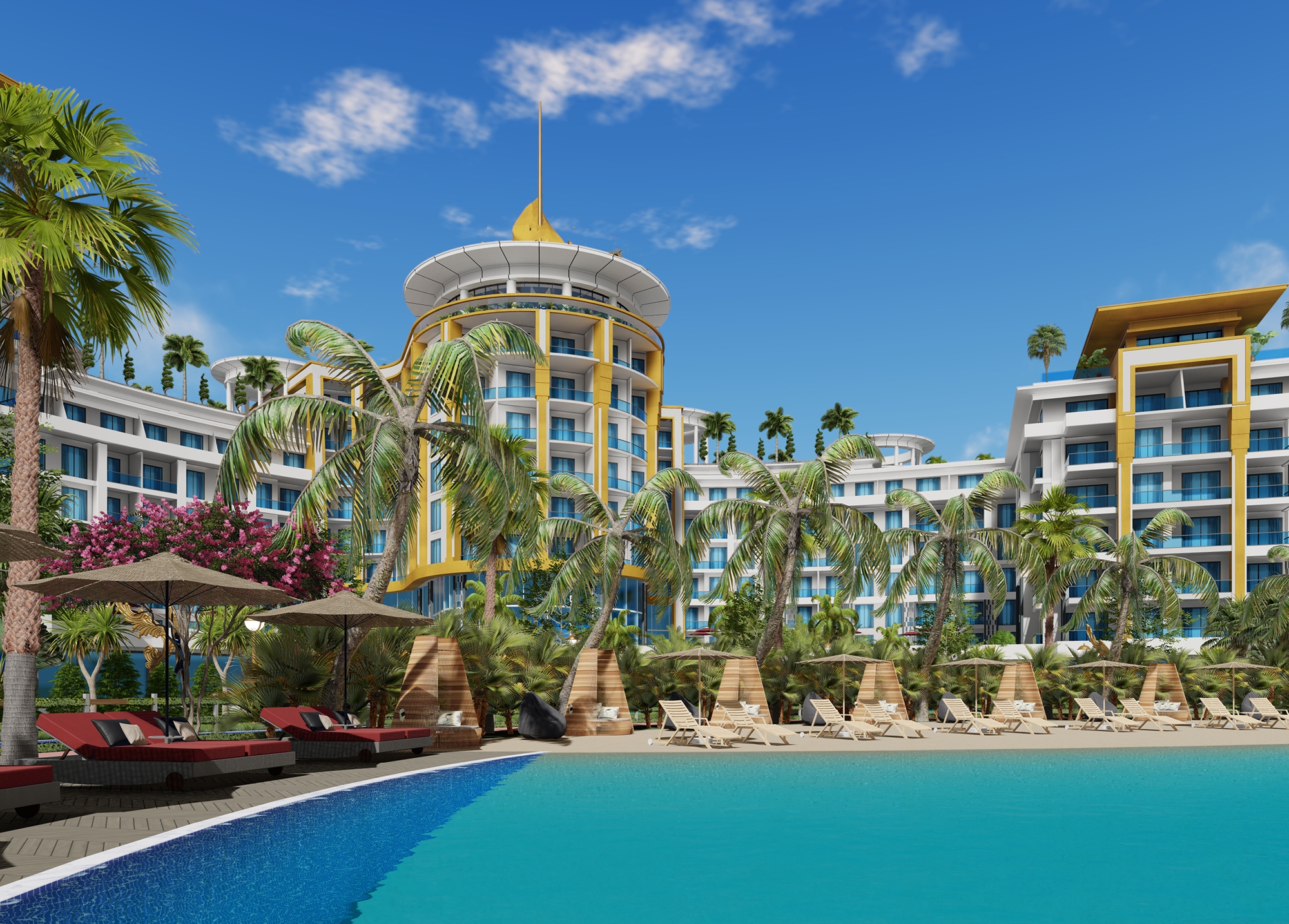 Ylellinen 1+1 Asunto meri- ja vuorinäköalalla, Alanya - Turkler