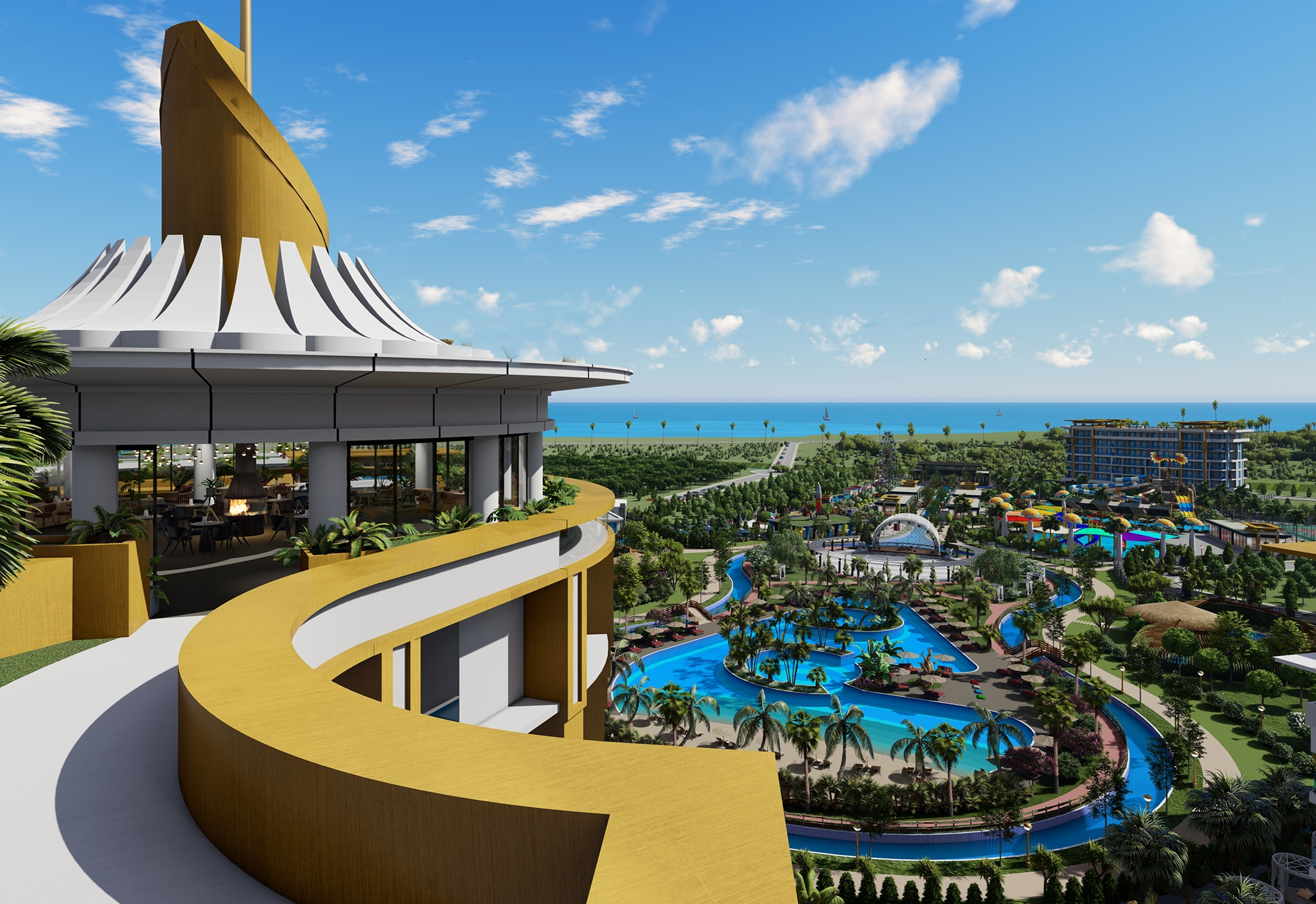 Ylellinen 1+1 Asunto meri- ja vuorinäköalalla, Alanya - Turkler