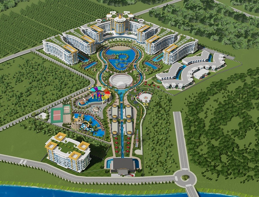 Luksuriøs 5+1 Villa med Fjellutsikt i Turkler, Alanya