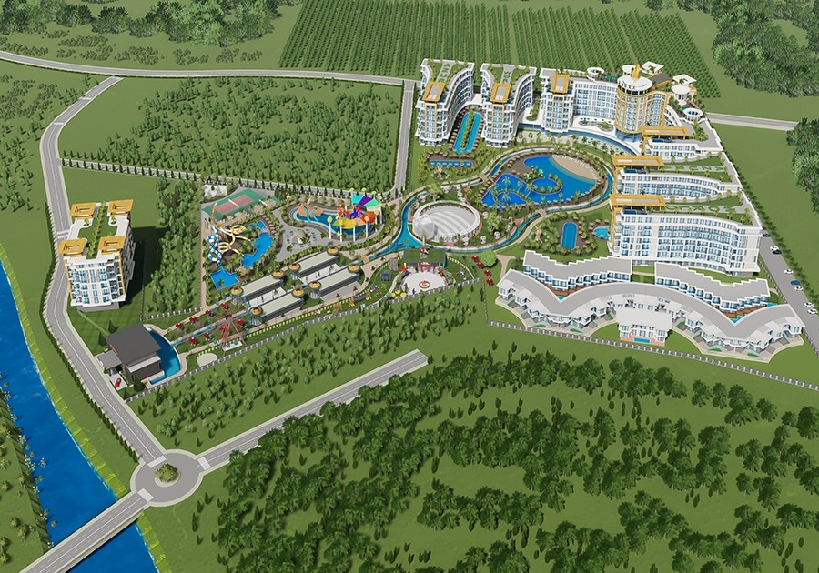 Luksuriøs 5+1 Villa med Fjellutsikt i Turkler, Alanya