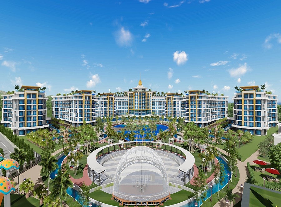 Luksuriøs 5+1 Villa med Fjellutsikt i Turkler, Alanya