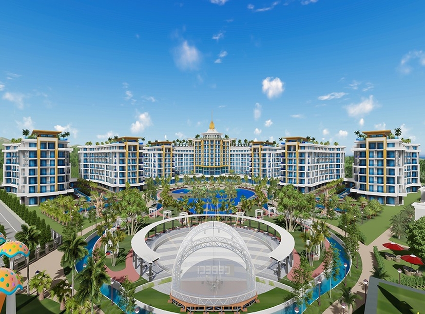 Luksuriøs 5+1 Villa med Fjellutsikt i Turkler, Alanya