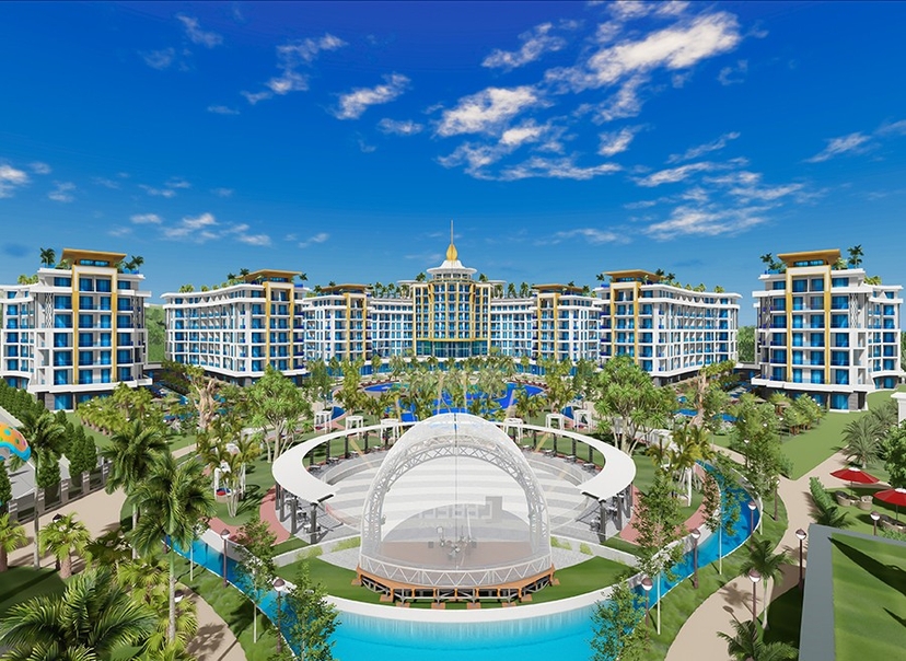 Luksuriøs 5+1 Villa med Fjellutsikt i Turkler, Alanya