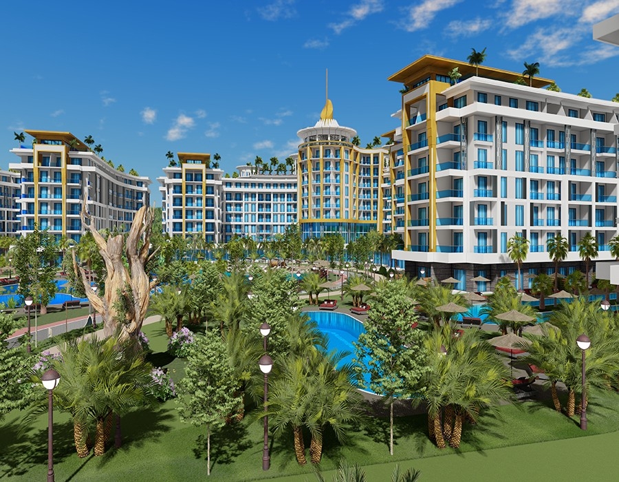 Luksuriøs 5+1 Villa med Fjellutsikt i Turkler, Alanya